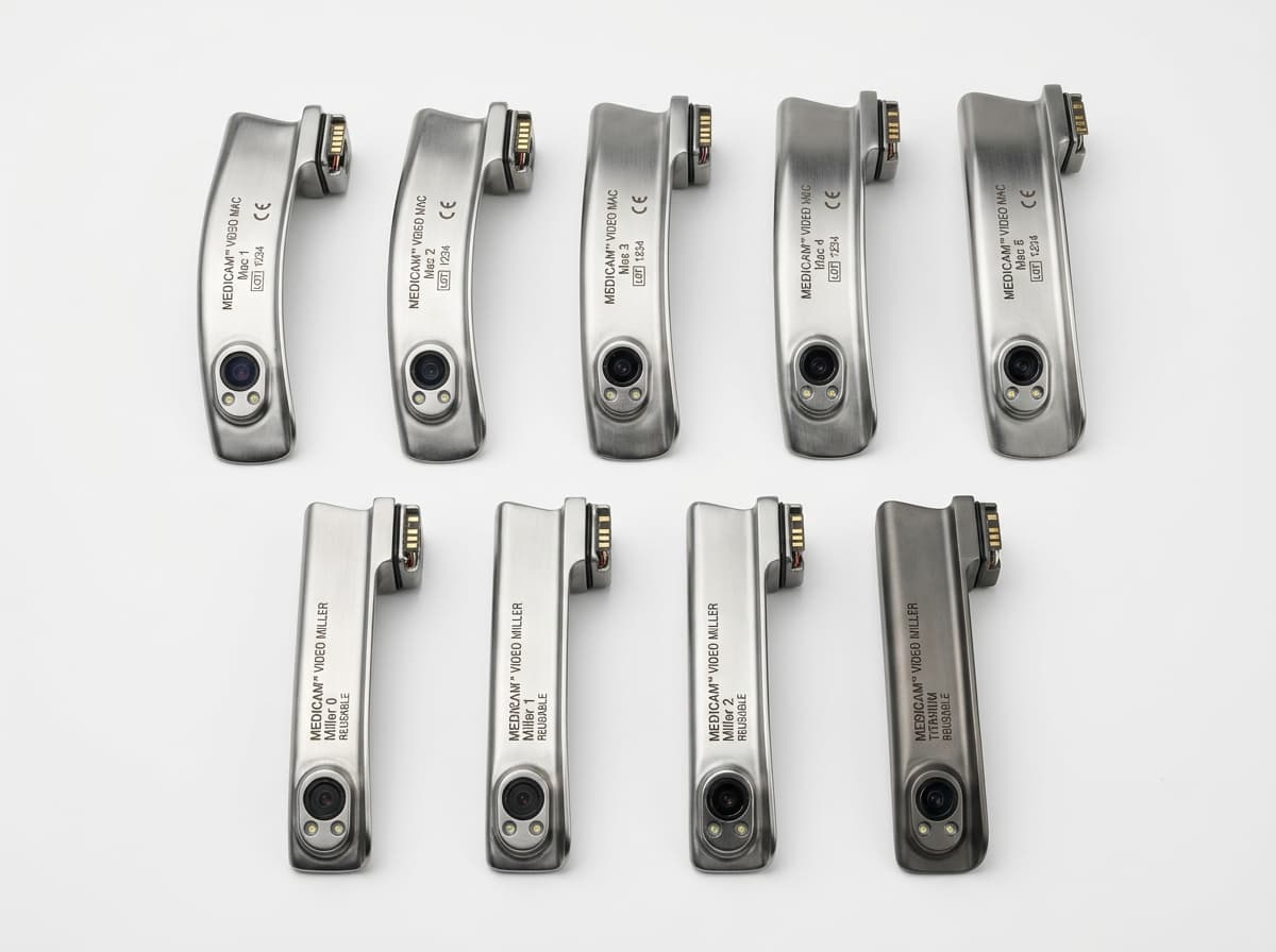 Panakeia Video Laryngoscope Reusable Blades & Airway Set